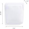 imageStasher Premium Silicone Reusable Food Storage Quart Bag Clear Microwave Sous Vide Dishwasher Oven and Freezer Safe BPA Free Leakfree Ecofriendly 64 OzAqua