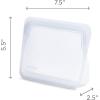 imageStasher Premium Silicone Reusable Food Storage StandUp Mid Bag Clear Microwave Sous Vide Dishwasher Oven and Freezer Safe BPA Free Leakfree Ecofriendly 56 OzClear