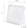 imageStasher Premium Silicone Reusable Food Storage StandUp Mid Bag Clear Microwave Sous Vide Dishwasher Oven and Freezer Safe BPA Free Leakfree Ecofriendly 56 OzDeep Ocean