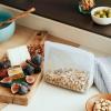 imageStasher Premium Silicone Reusable Food Storage StandUp Mid Bag Clear Microwave Sous Vide Dishwasher Oven and Freezer Safe BPA Free Leakfree Ecofriendly 56 OzClear