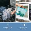 imageStasher Premium Silicone Reusable Food Storage StandUp Mid Bag Clear Microwave Sous Vide Dishwasher Oven and Freezer Safe BPA Free Leakfree Ecofriendly 56 OzLavender  Blue  Green