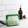 imageStasher Premium Silicone Reusable Food Storage StandUp Mid Bag Clear Microwave Sous Vide Dishwasher Oven and Freezer Safe BPA Free Leakfree Ecofriendly 56 OzGreen
