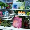 imageStasher Premium Silicone Reusable Food Storage StandUp Mid Bag Clear Microwave Sous Vide Dishwasher Oven and Freezer Safe BPA Free Leakfree Ecofriendly 56 OzClear