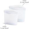 imageStasher Premium Silicone Reusable Food Storage Bags 3Pack Multi MultiUse Food Storage Bags Lunch Bag Travel Containers BPA Free Leakfree DishwasherSafe EcofriendlyClear