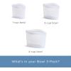 imageStasher Premium Silicone Reusable Food Storage Bags 3Pack Multi MultiUse Food Storage Bags Lunch Bag Travel Containers BPA Free Leakfree DishwasherSafe EcofriendlyClear