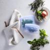 imageStasher Premium Silicone Reusable Food Storage Snack Bag Aqua Microwave Sous Vide Dishwasher Oven and Freezer Safe BPA Free Leakfree Ecofriendly 12 OzLavender