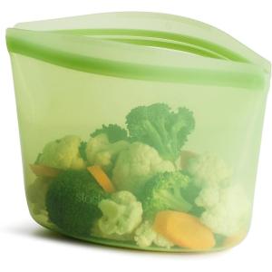 imageStasher Premium Silicone Reusable Food Storage Bowl Blue Microwave Sous Vide Dishwasher Oven and Freezer Safe BPA Free Leakfree Ecofriendly 8Cup BowlGreen