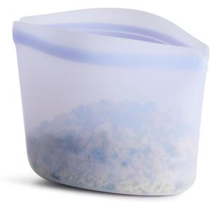 imageStasher Premium Silicone Reusable Food Storage Bowl Blue Microwave Sous Vide Dishwasher Oven and Freezer Safe BPA Free Leakfree Ecofriendly 8Cup BowlLavender
