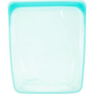 imageStasher Premium Silicone Reusable Food Storage Half Gallon Bag Red Microwave Sous Vide Dishwasher Oven and Freezer Safe BPA Free Leakfree Ecofriendly 64 OzAqua