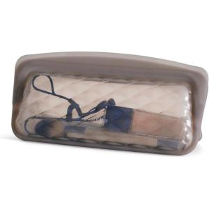 imageStasher Premium Silicone Reusable Makeup Everyday Bag Taupe Beauty ampamp Travel Toiletry Bag Storage Bag Organizer Dishwasher ampamp Heat Safe TSA Friendly BPA Free Leakfree Eco Friendly 26 OzEveryday