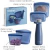 imageStasher OnTheGo Boxed Starter Kit 5Pack Premium Silicone Reuseable Food Storage Bags Deep Ocean Water Bottle MultiUse Travel Containers BPA Free Leakfree Dishwasher Safe EcoFriendly