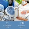imageStasher Premium Reusable Silicone Stretch Lids 3Pack Box  Large Clear 9 Lids Airtight Seal Food Container Covers BPA Free Leakfree Dishwasher Safe Microwave Safe EcoFriendlyLarge 3Pack