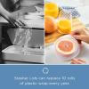 imageStasher Premium Reusable Silicone Stretch Lids 3Pack Box  Large Clear 9 Lids Airtight Seal Food Container Covers BPA Free Leakfree Dishwasher Safe Microwave Safe EcoFriendlyLarge 3Pack