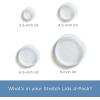 imageStasher Premium Reusable Silicone Stretch Lids Variety 4Pack Clear 9 65 45 25 Airtight Seal Food Container Covers BPA Free Leakfree Dishwasher Safe Microwave Safe EcoFriendly