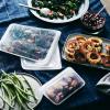 imageStasher Premium Silicone Reusable Food Storage Bags 3Pack Multi MultiUse Food Storage Bags Lunch Bag Travel Containers BPA Free Leakfree DishwasherSafe EcofriendlyTie Dye