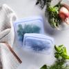 imageStasher Premium Silicone Reusable Food Storage Bags 4Pack Tie Dye Multi MultiUse Food Storage Bags Lunch Bag Travel Containers BPA Free Leakfree DishwasherSafe EcofriendlyGreen  Blue  Lavender  Red