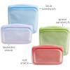 imageStasher Premium Silicone Reusable Food Storage Bags 4Pack Tie Dye Multi MultiUse Food Storage Bags Lunch Bag Travel Containers BPA Free Leakfree DishwasherSafe EcofriendlyGreen  Blue  Lavender  Red