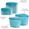 imageStasher Premium Silicone Reusable Food Storage Bags 6Pack Multi MultiUse Food Storage Bags Lunch Bag Travel Containers BPA Free Leakfree DishwasherSafe EcofriendlySea Spray