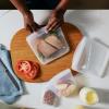 imageStasher Premium Silicone Reusable Food Storage Bags 6Pack Starter Kit Sea Spray MultiUse Food Storage Bags Lunch Bag Travel Containers BPA Free Leakfree DishwasherSafe EcofriendlySea Spray