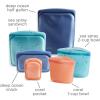 imageStasher Premium Silicone Reusable Food Storage Bags 6Pack Starter Kit Sea Spray MultiUse Food Storage Bags Lunch Bag Travel Containers BPA Free Leakfree DishwasherSafe EcofriendlySea Spray