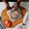 imageStasher Premium Silicone Reusable Food Storage Bags and Stretch Lids 10Pack Clear Airtight Seal Food Containers ampamp Covers Boxed Starter Kit BPA Free Leakfree Dishwasher Safe EcoFriendly4Pack