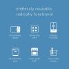 imageStasher Premium Silicone Reusable Food Storage Go Bag Clear Microwave Dishwasher Oven and Freezer Safe BPA Free Leakfree Ecofriendly 18 OzClear