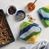imageStasher Premium Silicone Reusable Food Storage Sandwich Bag Purple Microwave Sous Vide Dishwasher Oven and Freezer Safe BPA Free Leakfree Ecofriendly 28 OzBlue Current