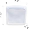 imageStasher Premium Silicone Reusable Food Storage Sandwich Bag Purple Microwave Sous Vide Dishwasher Oven and Freezer Safe BPA Free Leakfree Ecofriendly 28 OzBlue Current