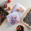 imageStasher Premium Silicone Reusable Food Storage Sandwich Bag Purple Microwave Sous Vide Dishwasher Oven and Freezer Safe BPA Free Leakfree Ecofriendly 28 OzLavender