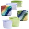 Rainbow Splash + Blue Current + Green + Lavender
