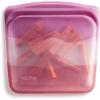 imageStasher Premium Silicone Reusable Food Storage Sandwich Bag Purple Microwave Sous Vide Dishwasher Oven and Freezer Safe BPA Free Leakfree Ecofriendly 28 OzCoral Triangle