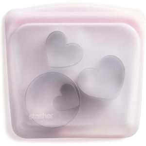 imageStasher Platinum Silicone Food Grade Reusable Storage Bag Pink Sandwich  Reduce SingleUse Plastic  Cook Store Sous Vide or Freeze  Leakproof DishwasherSafe Ecofriendly  28 Oz