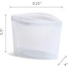imageStasher Premium Silicone Reusable Food Storage Bowl Lavender Microwave Sous Vide Dishwasher Oven and Freezer Safe BPA Free Leakfree Ecofriendly 4Cup Bowl
